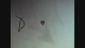 1979年在飞行中的热气球28秒视频