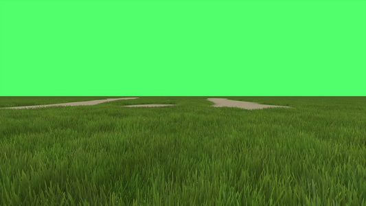 绿幕绿地动画视频
