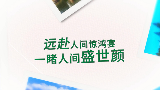 清新夏日小雏菊盛夏风光相册展示AE模板视频