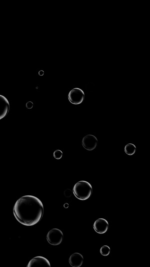 水泡上升元素带透明通道粒子元素15秒视频