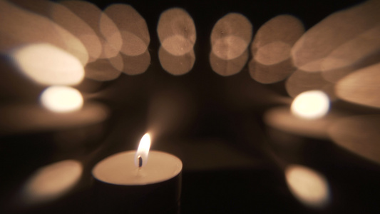 灯光蜡烛背景背景视频