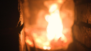 4K多角度拍摄火炉壁炉篝火燃烧素材 37秒视频