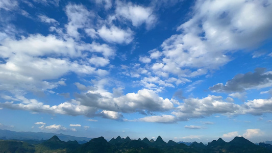 桂林山水风光延时素材视频