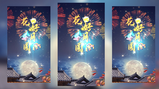 唯美传统节日中秋节宣传模板视频
