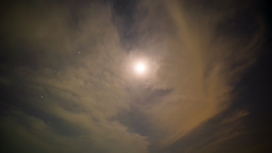 月亮月球银河星星空宇宙银河夜晚天空视频