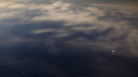 月亮月球银河星星空宇宙银河夜晚天空视频