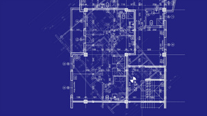 3d蓝图住房计划动画17秒视频