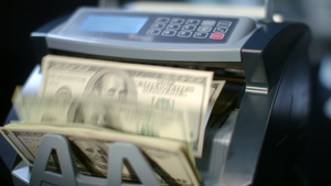 现代货币计数机算美元钞票11秒视频