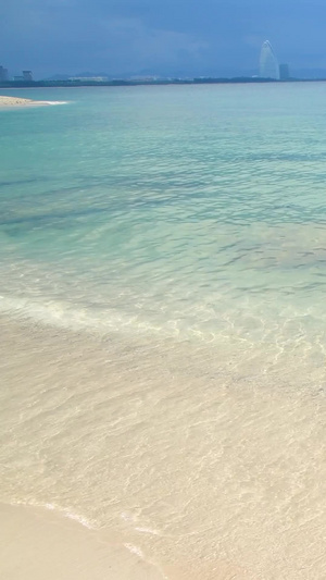  海南三亚蜈支洲岛的清澈海水通透的海水29秒视频