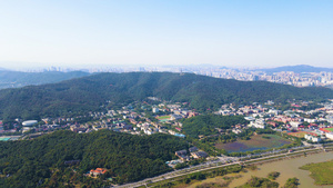 4K航拍长沙岳麓山5A风景区74秒视频