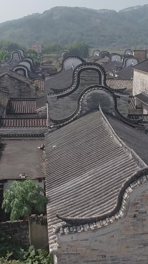 岭南古村建筑航拍清远上岳29秒视频