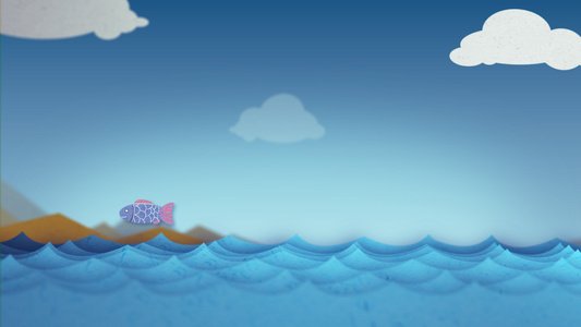 卡通海洋动态背景视频