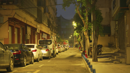 4k实拍城市街景人文意境夜景视频