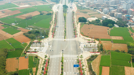 田间的公路视频