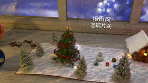 圣诞节祝福电子贺卡ae模板18秒视频