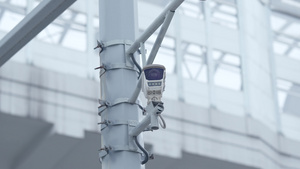 4k实拍城市安防交通监控摄像头20秒视频