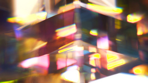 旋转彩色玻璃形状运动背景位置31秒视频