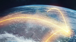 震撼大气的三维地球旋转展示大国外交片头AECC201710秒视频