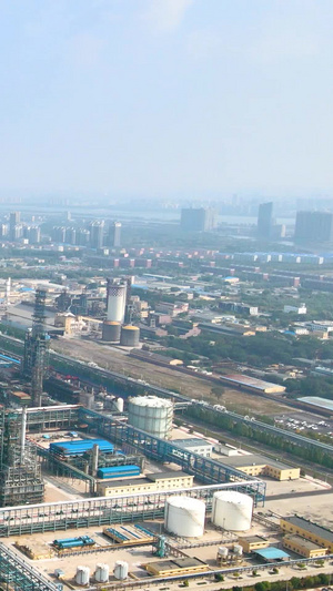 企业与城市中国石油大型厂区盘锦市区辽宁省48秒视频