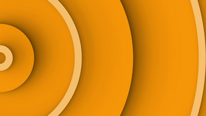 由中心移动的橙色同心圆环背景动画21秒视频