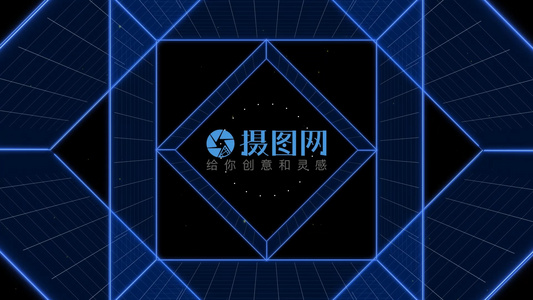 科技简约片头logoAE模板视频