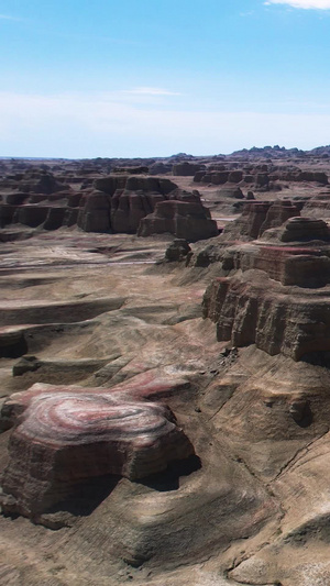 航拍5A克拉玛依魔鬼城卧虎藏龙景观区视频旅游景区44秒视频