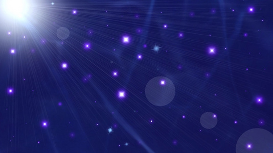 紫色梦幻光芒粒子飞舞背景视频视频