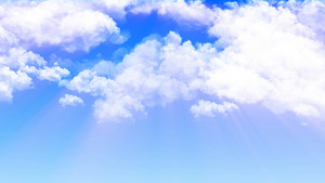 4K唯美的蓝天白云背景素材60秒视频