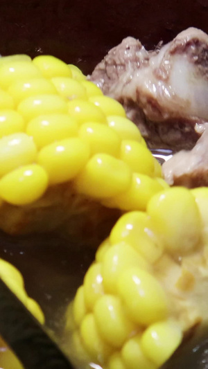 玉米排骨汤实拍实拍素材实拍视频37秒视频