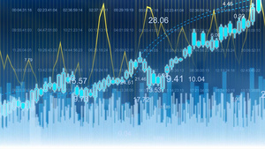 4k科技感股市股票变化曲线图AE模板20秒视频