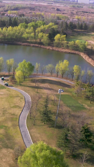 高尔夫球场航拍高尔夫会所116秒视频