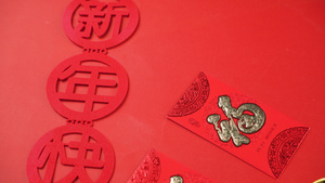 新年春节红包展示4K视频45秒视频