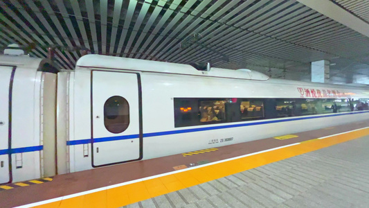 湖南长沙南高铁站航拍素材视频