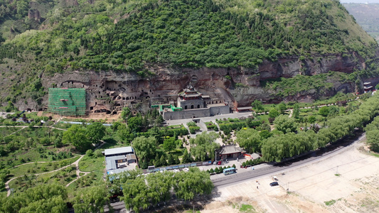 陕西彬县大佛寺石窟视频