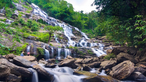 著名的印度国家公园Maeya瀑布16秒视频