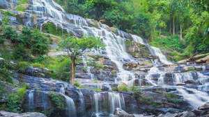著名的印度国家公园Maeya瀑布18秒视频
