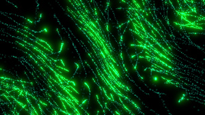 科技绿色线条抽象多色移动条纹表面的独特设计图案15秒视频