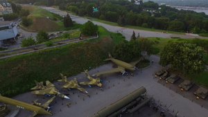 基辅市军事博物馆展览胜利公园15秒视频