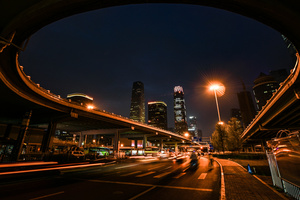 北京国贸桥交通8K延时摄影46秒视频