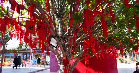 湖北恩施州女儿城4A景区相亲榜祝福墙心愿卡视频