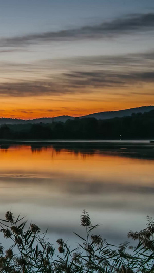 黎明太阳升起延时摄影自然风光17秒视频