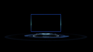 科技感边框相框透明背景视频元素9秒视频