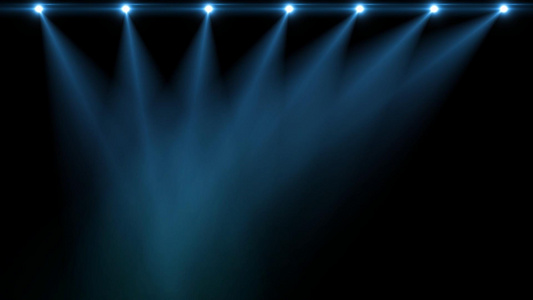 舞台灯光聚光灯阵列透明背景视频元素视频