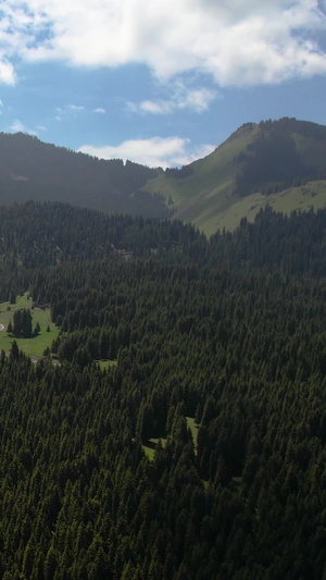 航拍5A风景名胜区天山天池景区马牙山视频自然风光75秒视频