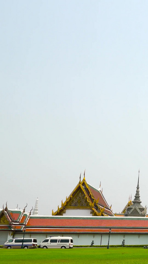 泰国首都曼谷著名地标大皇宫景区合集45秒视频