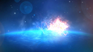 蓝色宇宙星空科技logo标志展示pr模板cc201811秒视频