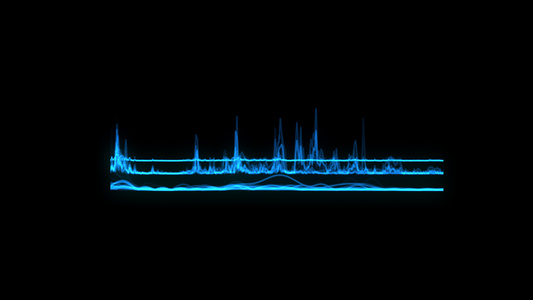 蓝色科技音频线跳动视频