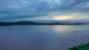 在泰国吉昂山区拉乌斯边境湄公河流域12秒视频