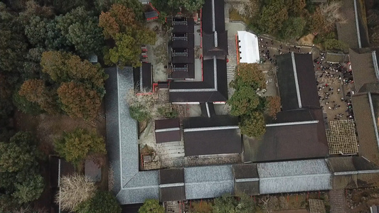 航拍奈良古建筑视频