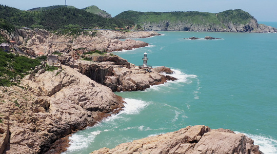 浙江台州大陈岛甲午岩风光视频